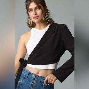 Sunday In Brooklyn One Shoulder Blazer Shrug Size M/L